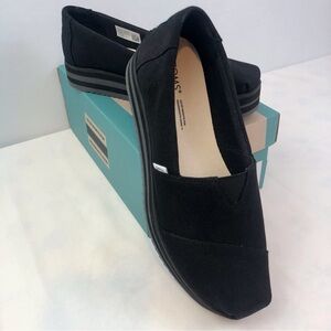 Toms Black Alp Midform Canvas Shoes